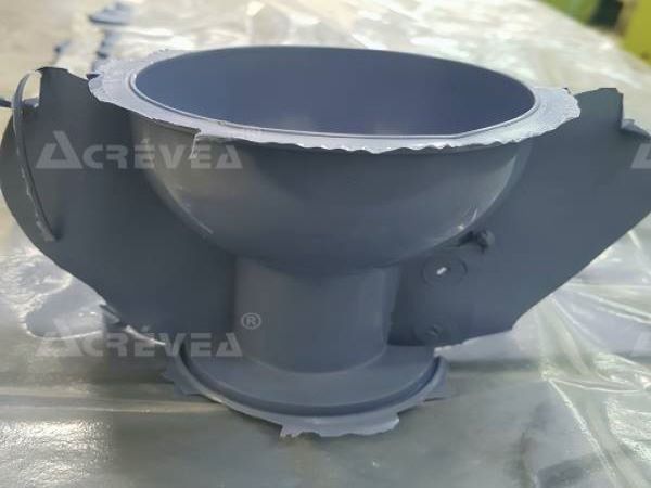 Guarda pó peça prensada em EPDM colorido